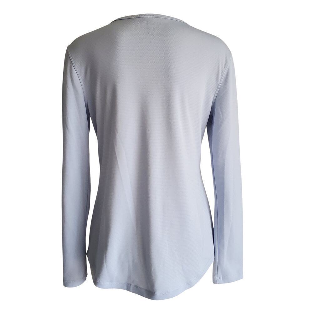 Reel Legends Gray Freeline Ventilated Fabric Athletic Long Sleeve Top Size S - Picture 4 of 13